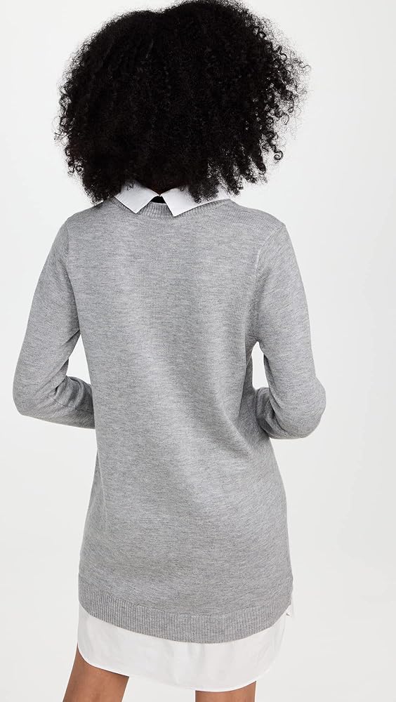 ワンピース theredthreadoneshoulder shirt knit dress THEREDTHREAD / ザレッドスレッド】S oneshoulder shirt knit dress